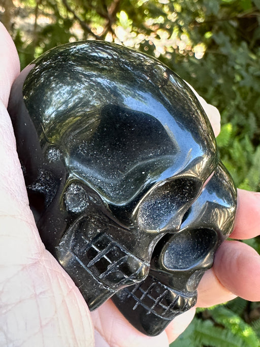 Black Obsidian Skull