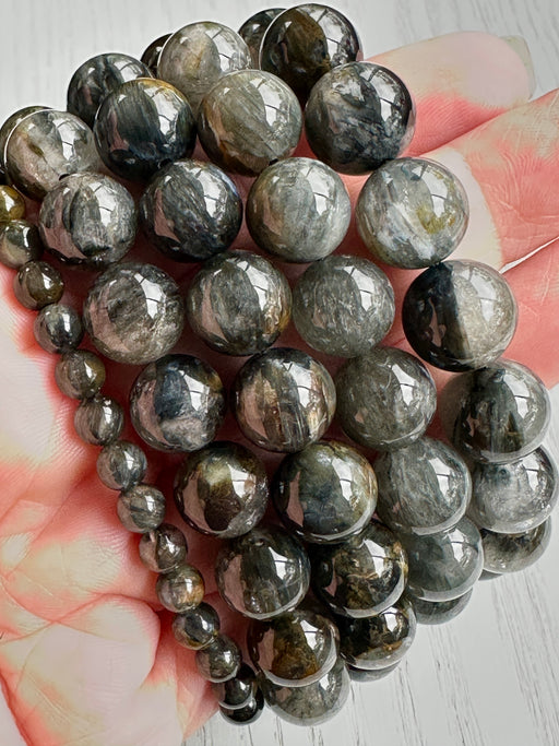 Black Rabbit Hair Bead Bracelet