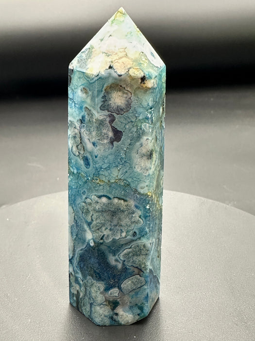 Blue Dyed Agate Point