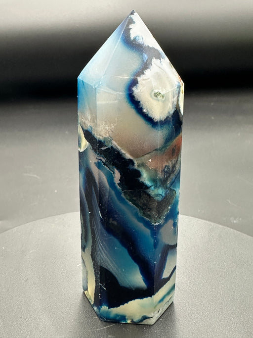 Blue Dyed Agate Point