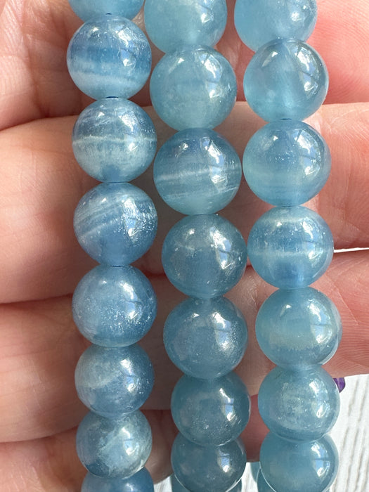 Blue Onyx Bead Bracelet