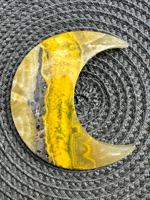 Bumblebee Jasper Crescent Moon