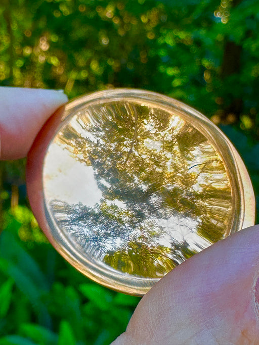 Copper pocket worry stone