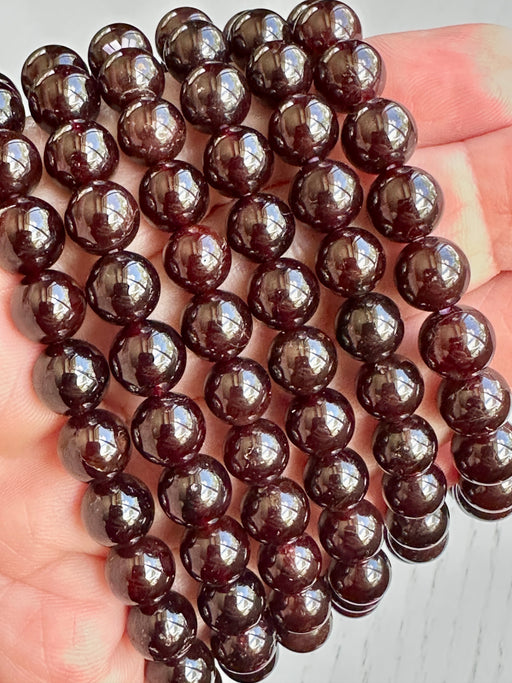 Garnet Bead Bracelet