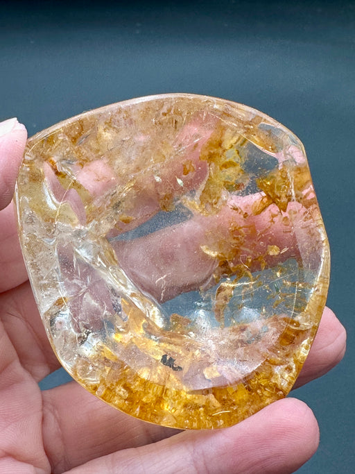Golden Healer in Clear Quartz Small Bowl