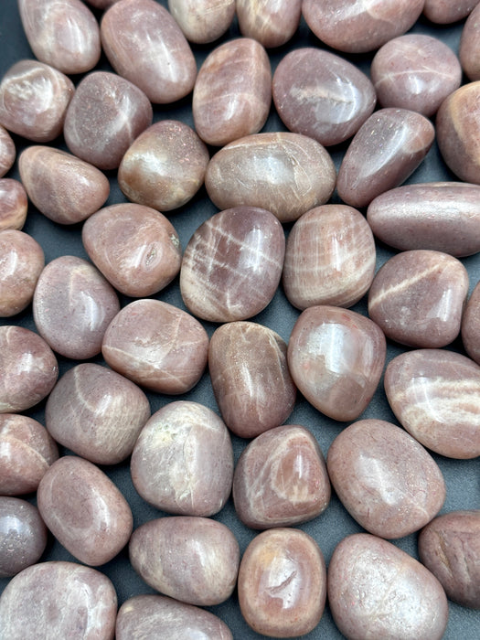 Peach Moonstone Tumbled Stone Crystal