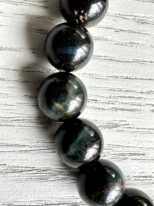 Dark Blue Tigers Eye Bead Bracelet