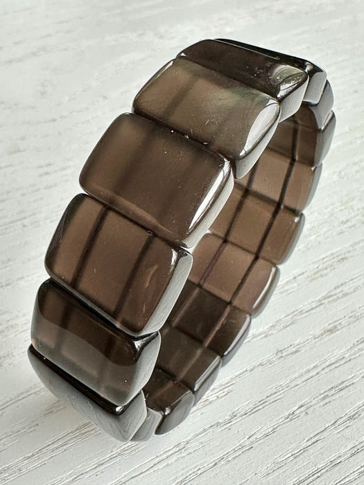 Rainbow Obsidian Rectangle Bracelet