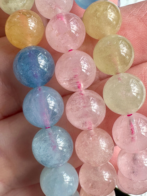 Morganite Bead Bracelet