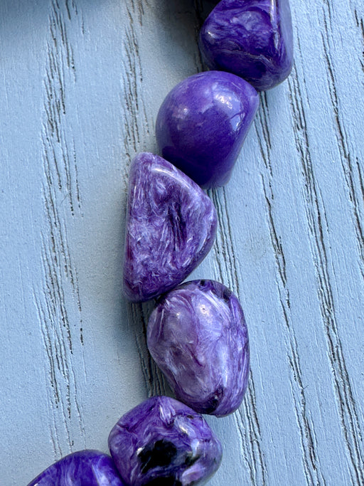 Charoite Bead Bracelet