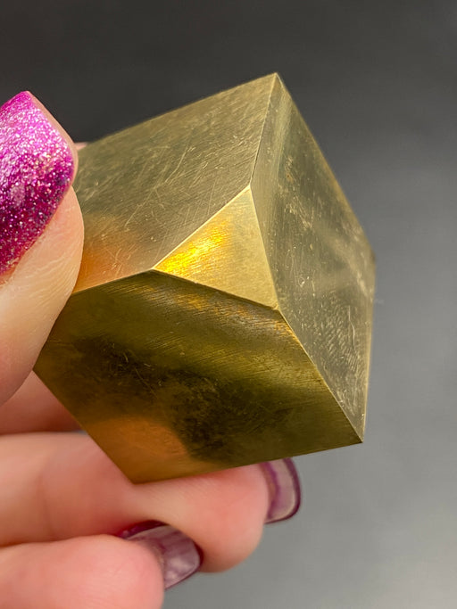 Chalcopyrite Copper Standing Cube