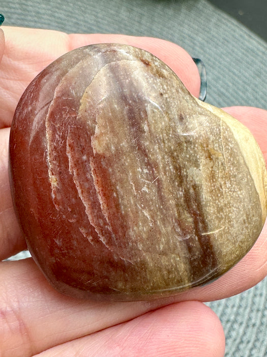 Petrified Wood Hearts - Various Choices
