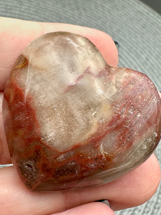 Petrified Wood Hearts - Various Choices