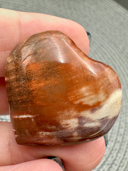 Petrified Wood Hearts - Various Choices