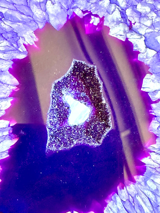 Agate Slice - Purple - Various Choices