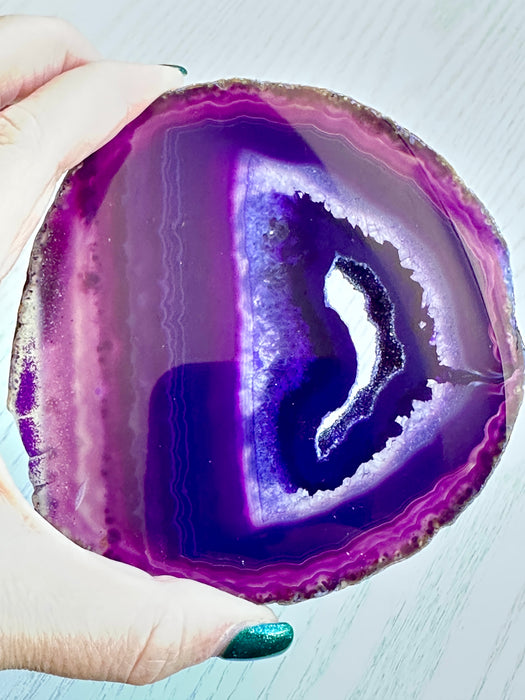 Agate Slice - Purple - Various Choices