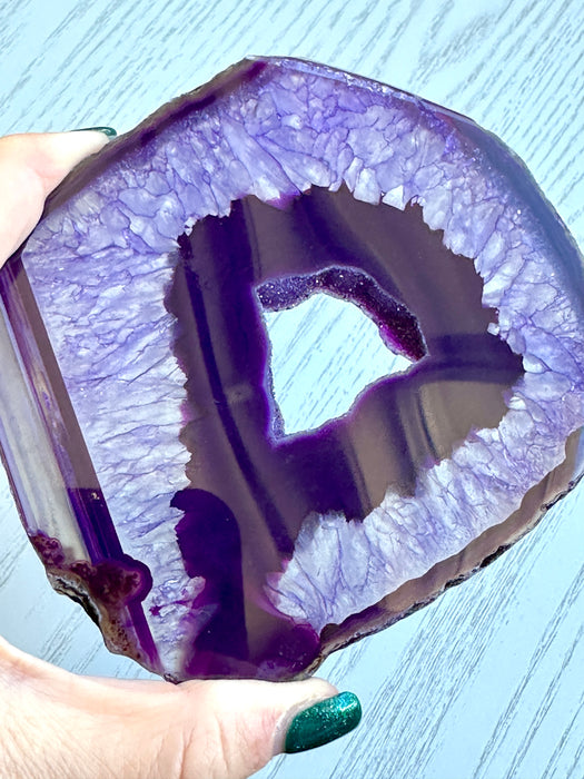 Agate Slice - Purple - Various Choices