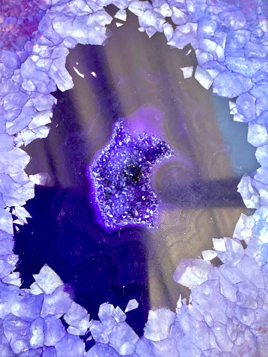 Agate Slice - Purple - Various Choices