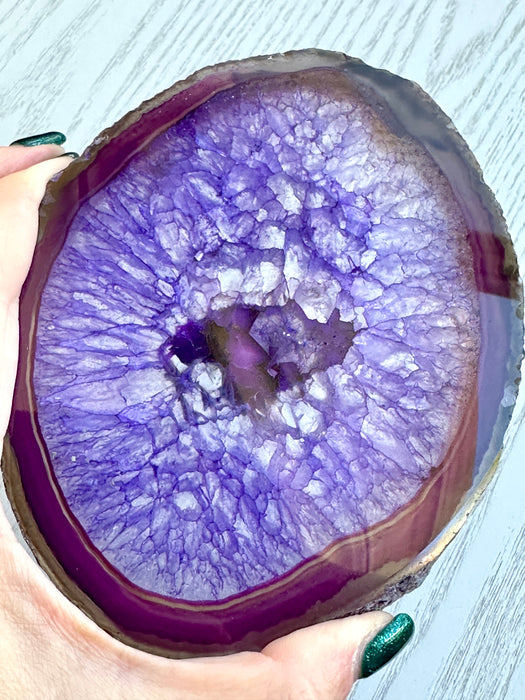 Agate Slice - Purple - Various Choices