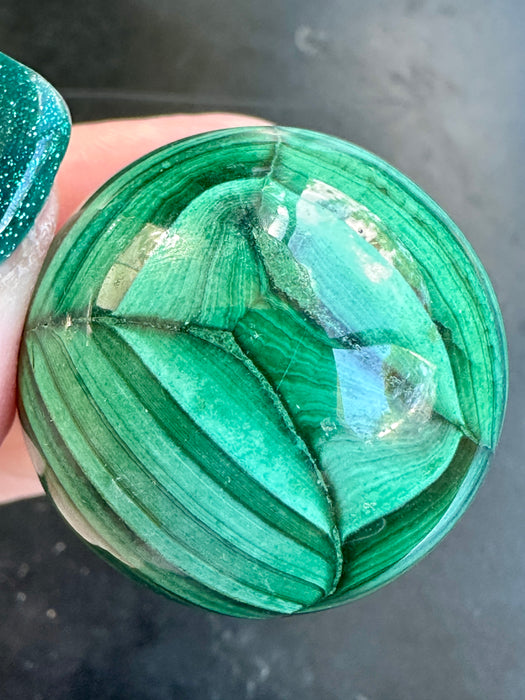 Malachite Crystal Sphere