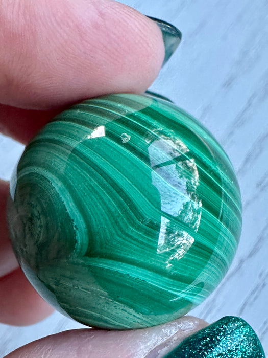 Malachite Crystal Sphere