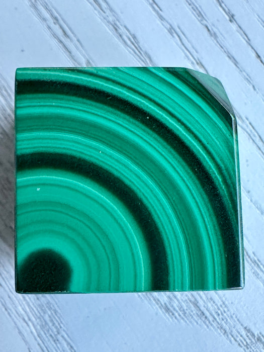 Malachite Crystal Cube