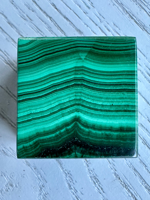 Malachite Crystal Cube