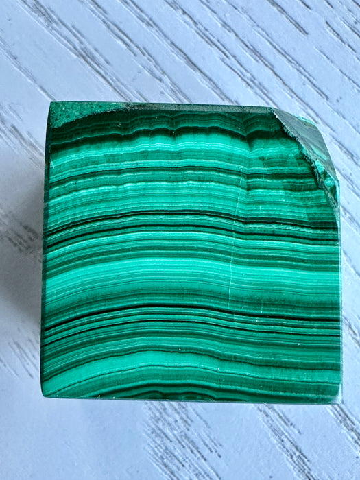Malachite Crystal Cube