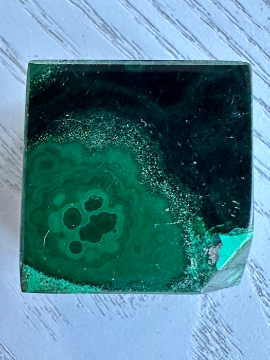 Malachite Crystal Cube