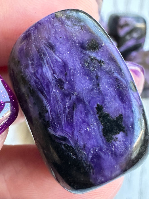 Charoite Crystal Tumbled Stones
