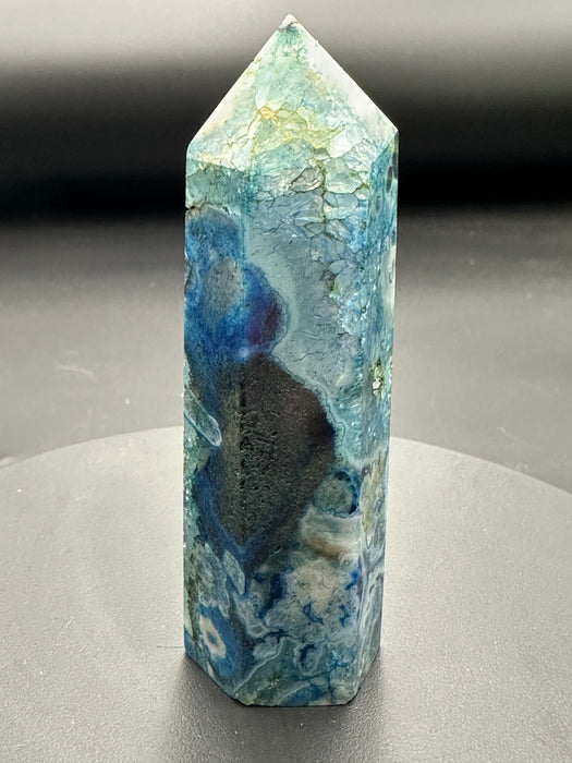 Blue Dyed Agate Point