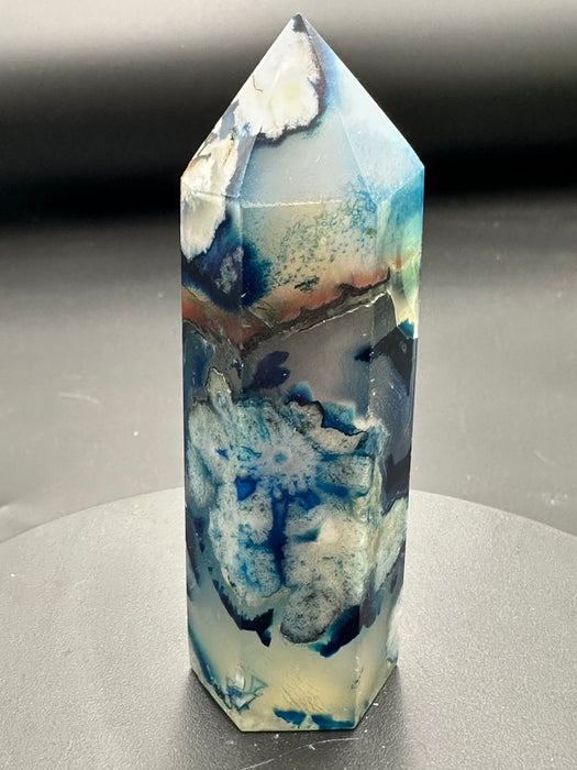 Blue Dyed Agate Point