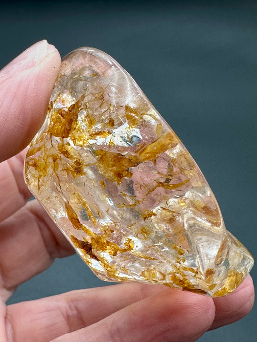 Golden Healer in Clear Quartz Small Bowl