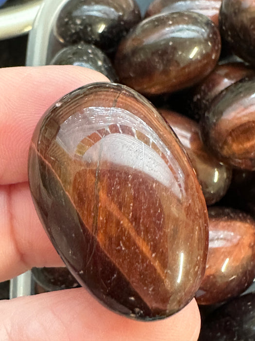 Red Tigers Eye Tumbled Stone