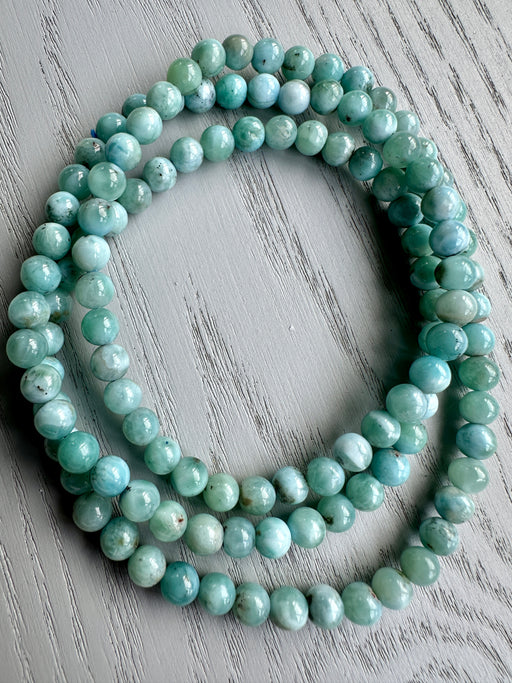 Larimar Necklace/3 Row Bracelet
