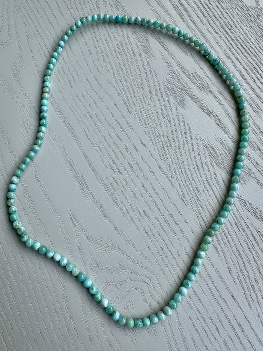 Larimar Necklace/3 Row Bracelet