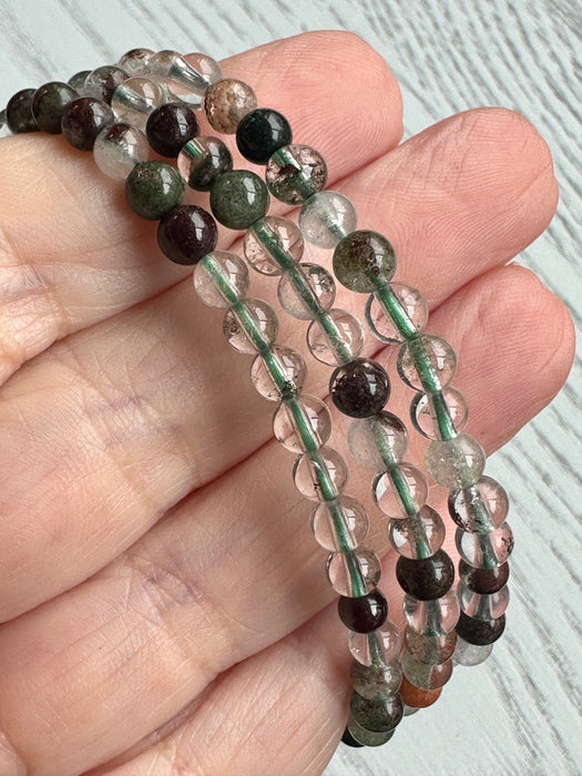 Garden Quartz 3-Row Bracelet Necklace