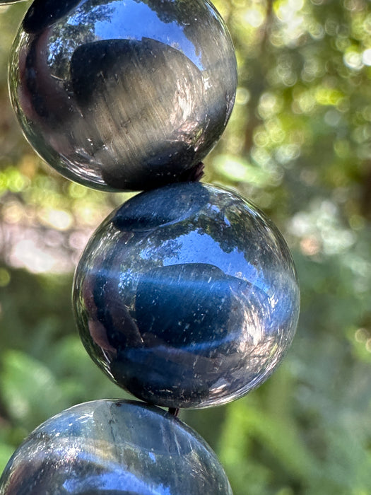 Blue Tigers Eye Bead Bracelet