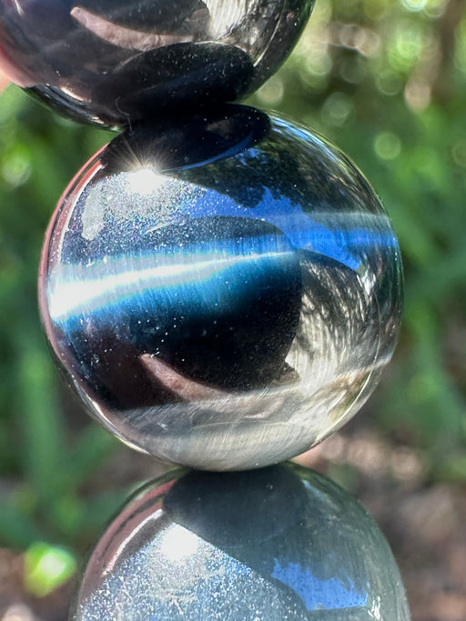 Blue Tigers Eye Bead Bracelet