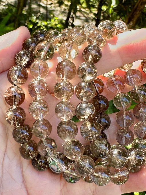 Smoky Quartz Bead Bracelet