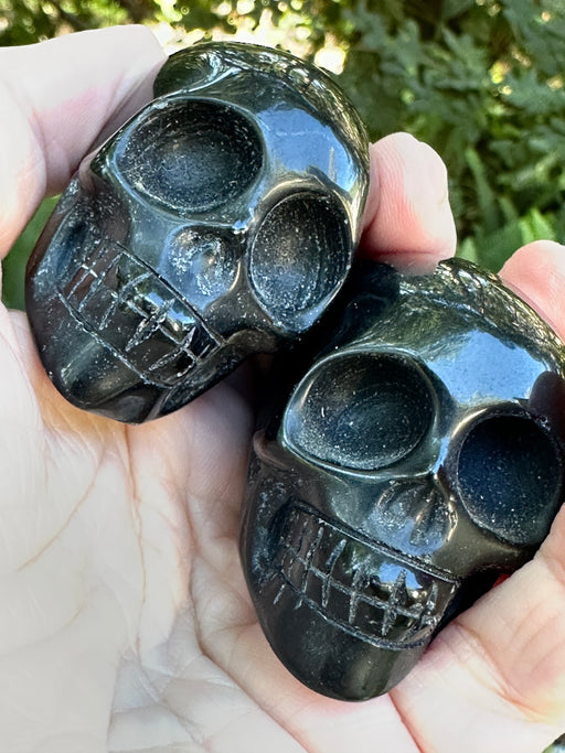 Black Obsidian Skull