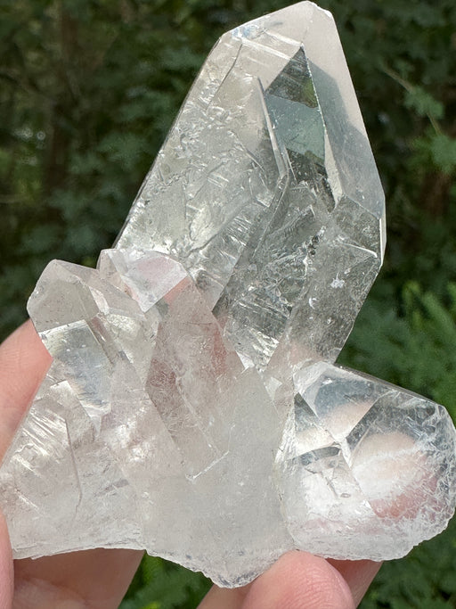 Clear Quartz Point Cluster with natural base