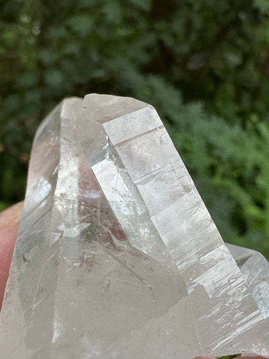 Clear Quartz Point Cluster with natural base