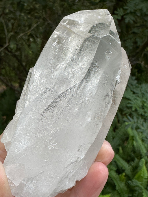 Clear Quartz Point Cluster with natural base