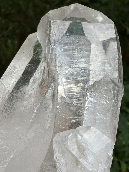 Clear Quartz Point Cluster with natural base