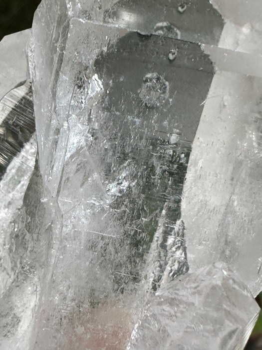 Clear Quartz Point Cluster with natural base