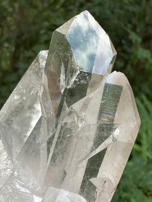 Clear Quartz Point Cluster with natural base