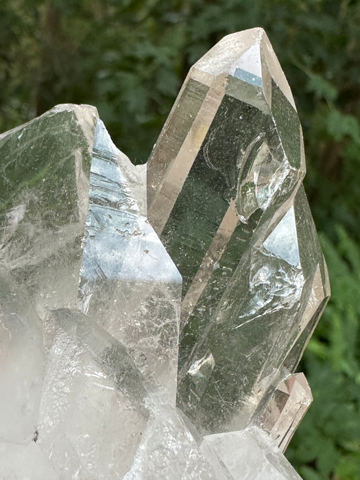 Clear Quartz Point Cluster with natural base
