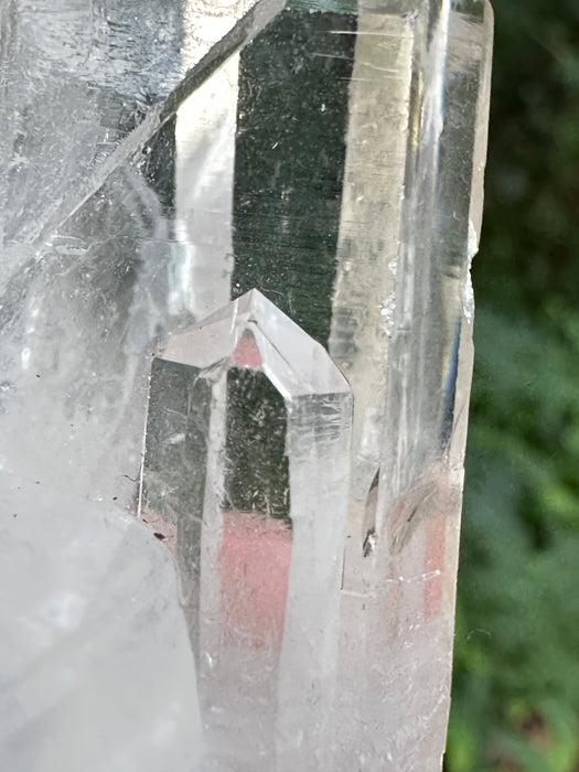 Clear Quartz Point Cluster with natural base