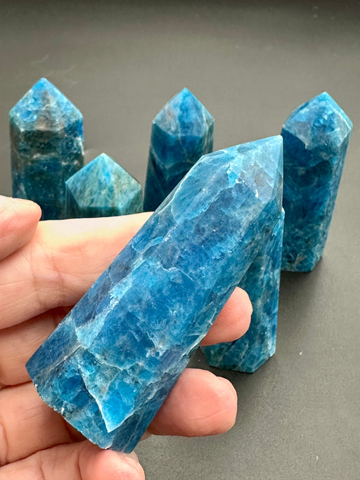 Blue Apatite Points